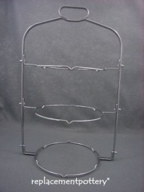 3 Tier Folding Cake Stand- Chrome Finish