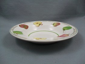Apple Rimmed Soup Bowl