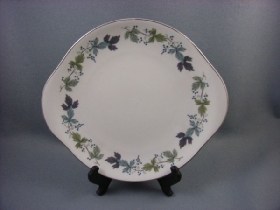 Burgundy Eared Serving Plate