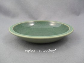 Calm - Dark Green Large Rimmed Bowl