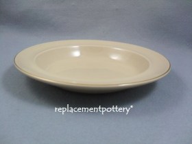 Gilded Drabware Rimmed Bowl