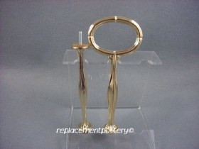 Gilt Cake Stand / Plate Centre Handle / 2 Tier-Style A