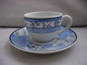 Indigo Coffee Cup & Saucer