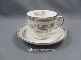 Kutani Crane Cup & Saucer