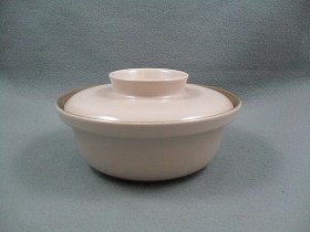Mushroom & Sepia Covered Soup Bowl