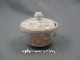 Orange Blossom Covered Sugar Bowl