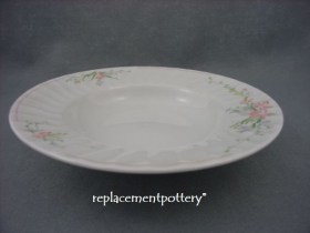 Pink Whisper Rimmed Bowl