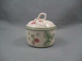 Raspberry Cane Covered Sugar Bowl