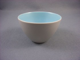 Sky Blue & Dove Grey Open Sugar Bowl