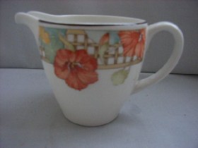 Trellis Flower Milk Jug