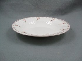 Pink Garland Rimmed Bowl
