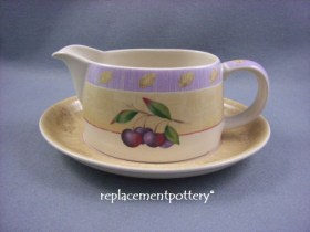 Wild Fruits Gravy Boat & Stand
